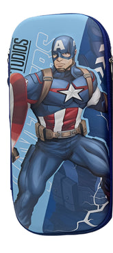 3D Captain America Pencil Pouch For Boys